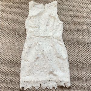 ASTR Textured Floral Body-Con Dress